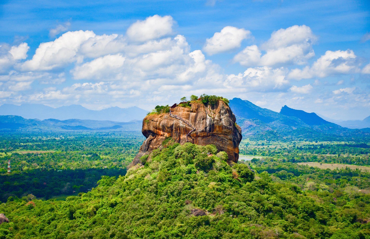 Mountain route and landmark in Sri Lanka