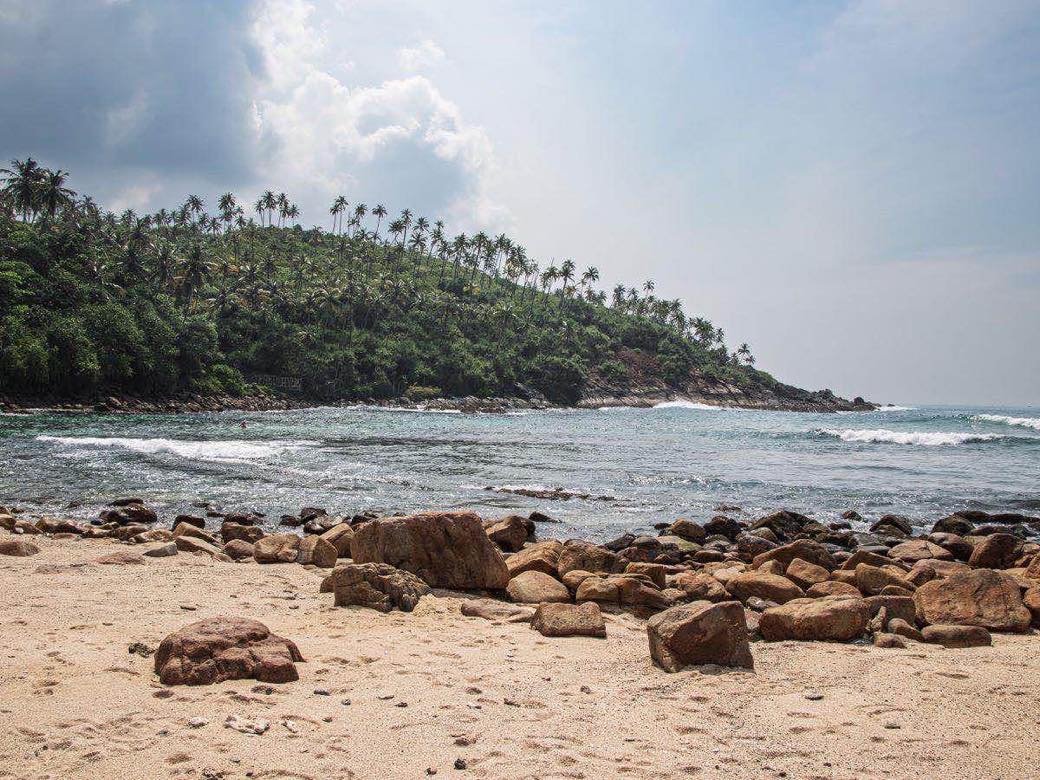 Mirissa point break in Sri Lanka